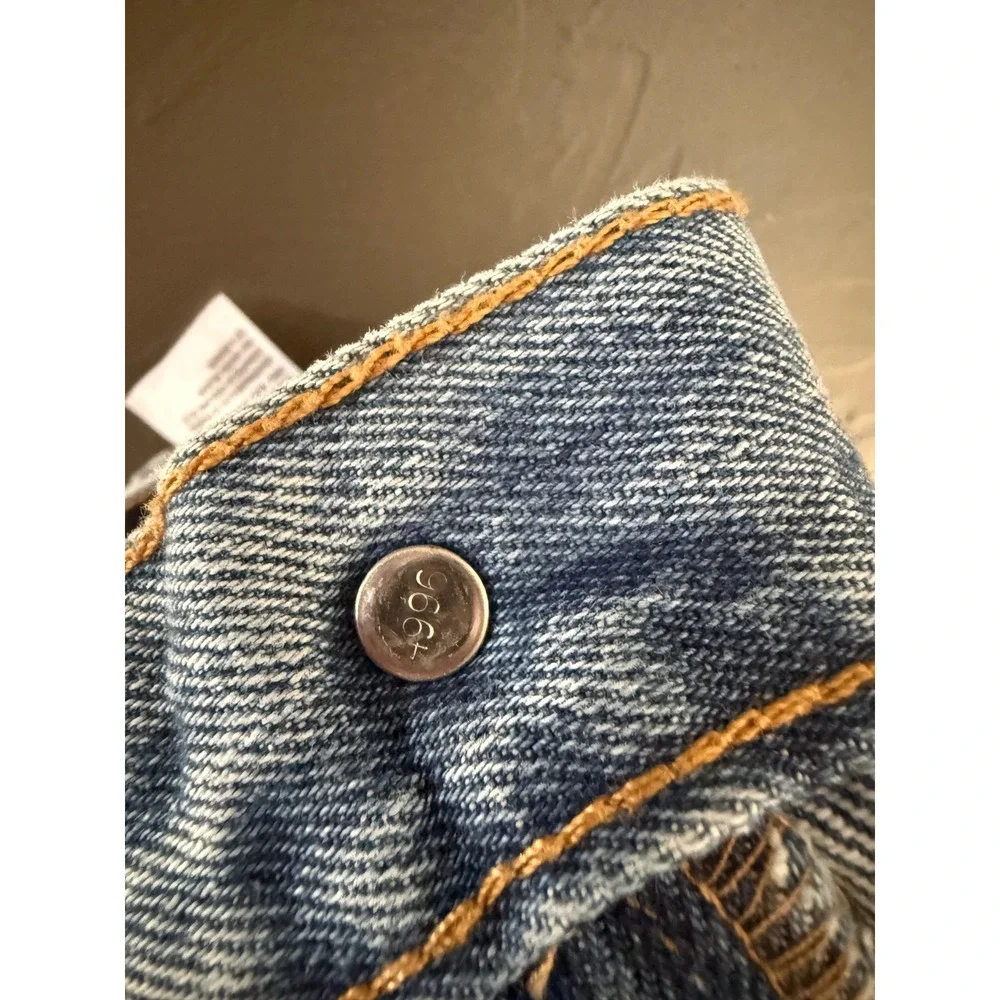 Levis 550 Vintage Relaxed Fit Tapered Leg Light Wash Blue Denim Jeans Mens 31x32